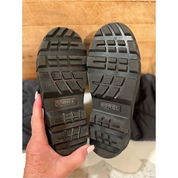 Sorel Youth Unisex Cub Black Insulated Winter Boot Sz 3 Snow - Picture 9 of 10